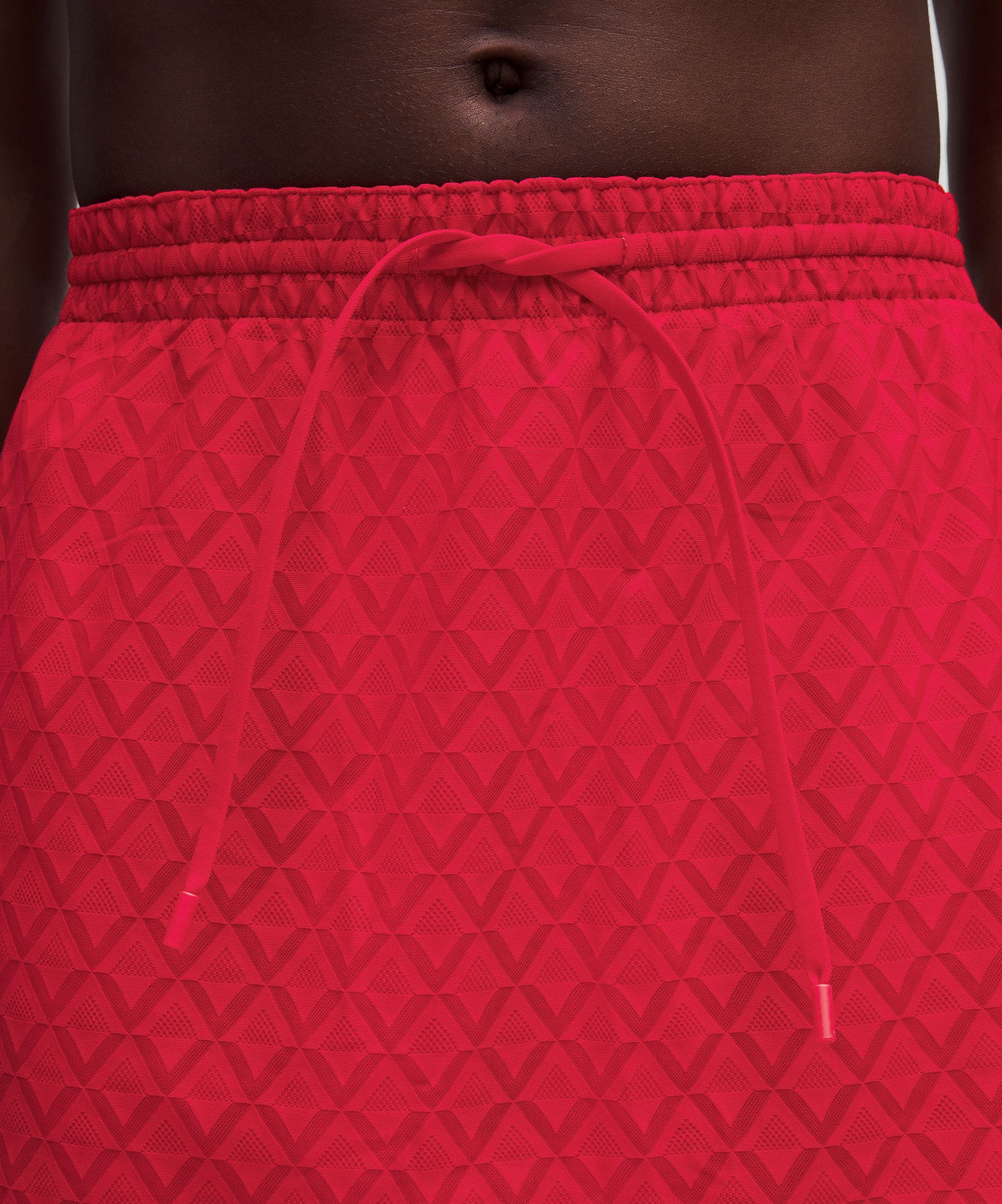 Textured Mesh High-Rise Tennis Skirt