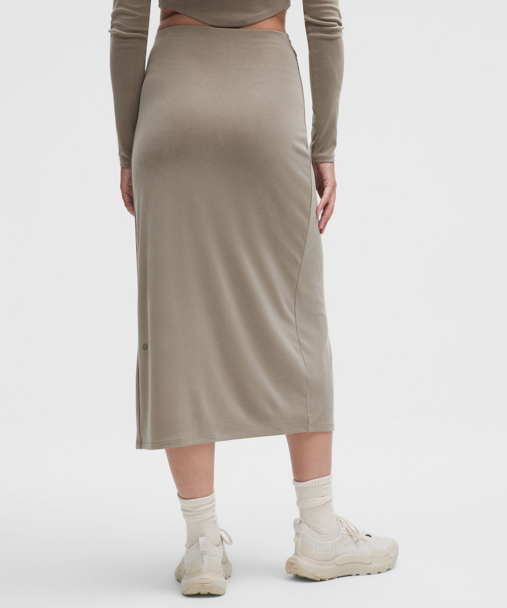 Drapey Softstreme Midi Skirt