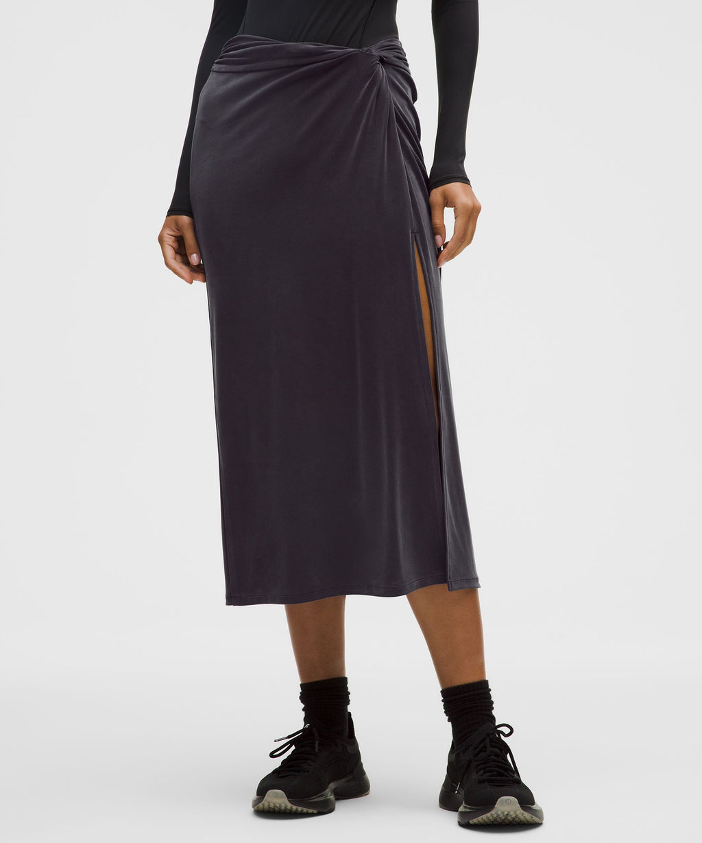 Drapey Softstreme Midi Skirt