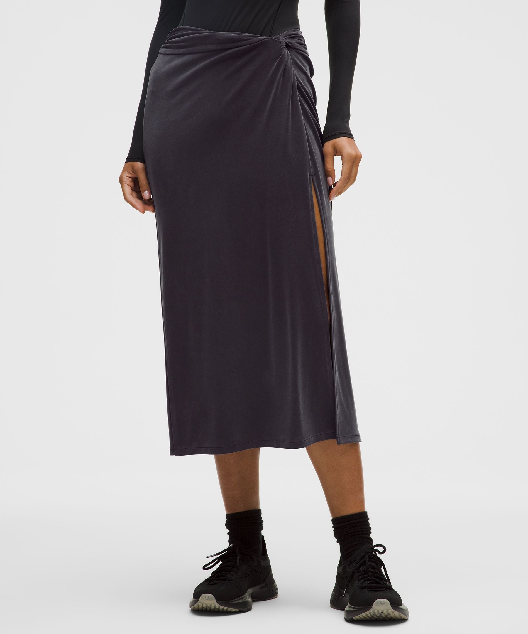 Drapey Softstreme Midi Skirt