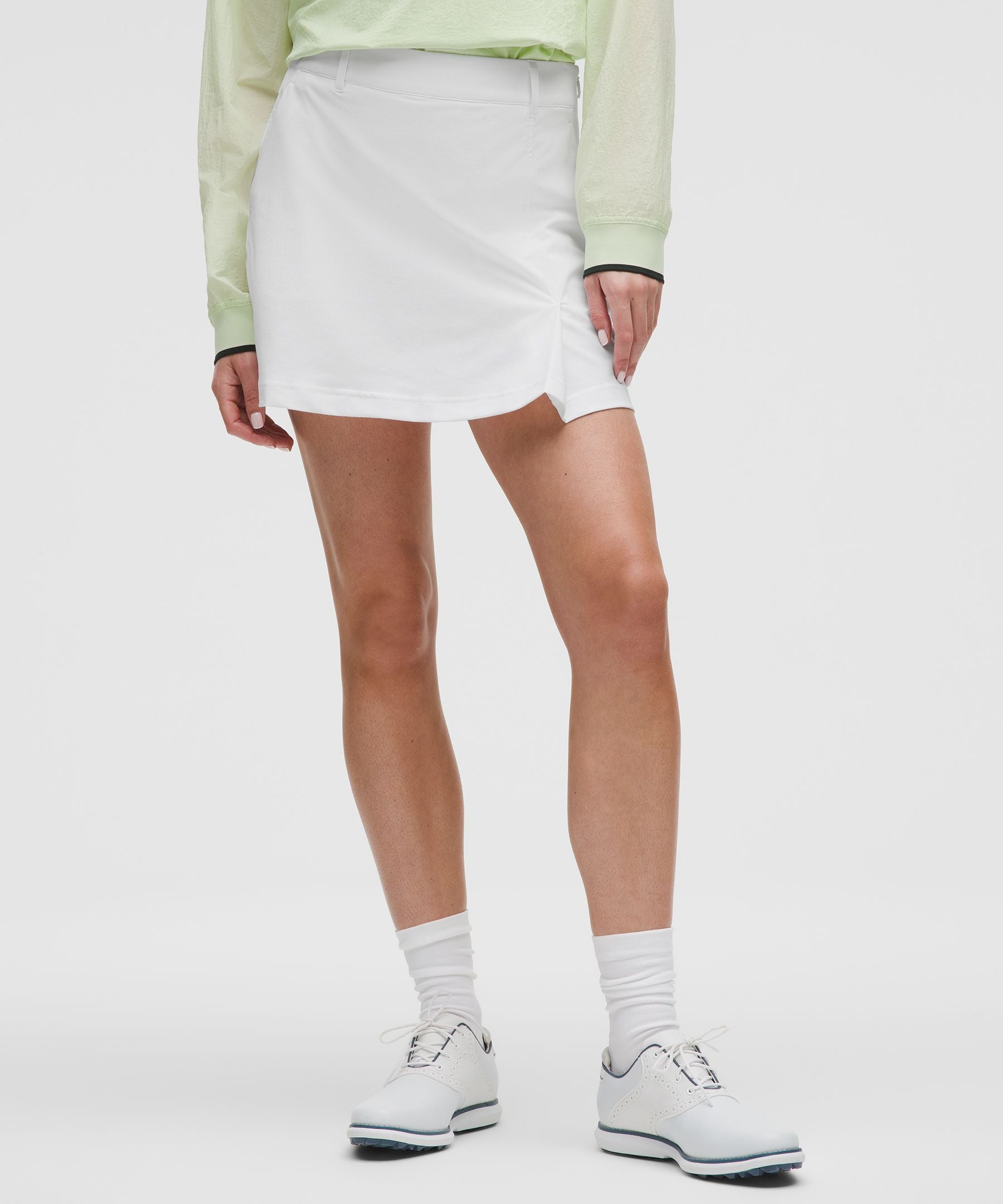 Stretch Twill Front Pleat Golf Skirt