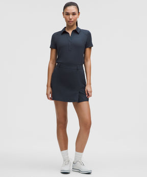 Stretch Twill Front Pleat Golf Skirt