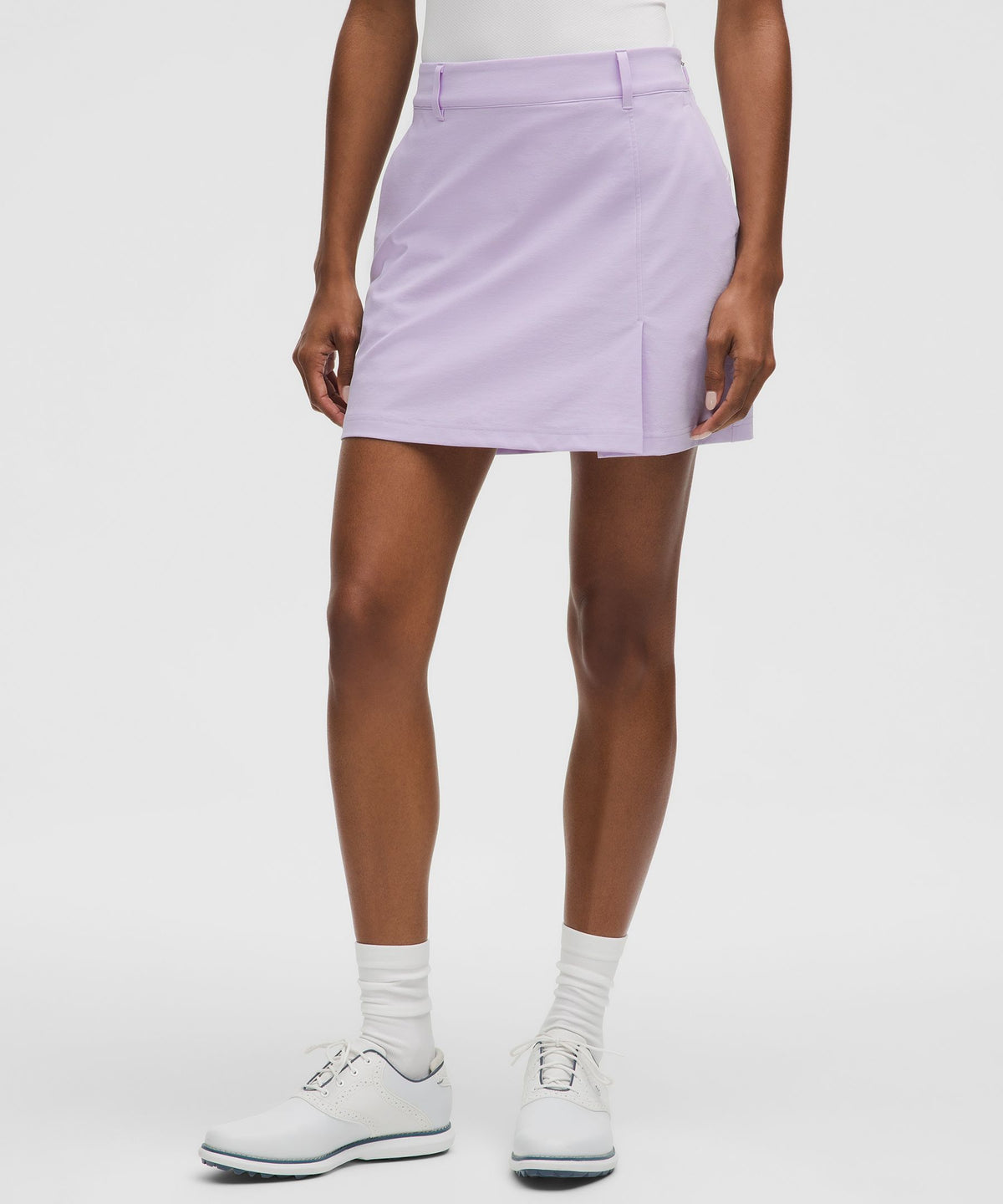 Stretch Twill Front Pleat Golf Skirt