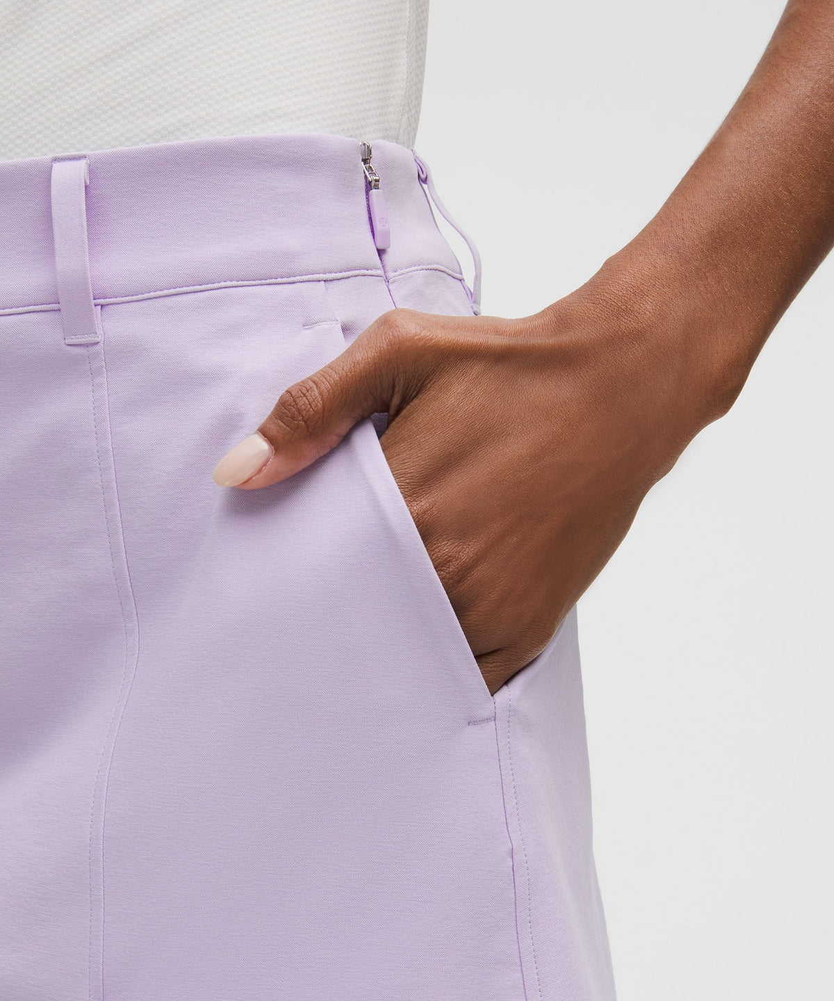 Stretch Twill Front Pleat Golf Skirt