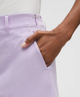 Stretch Twill Front Pleat Golf Skirt