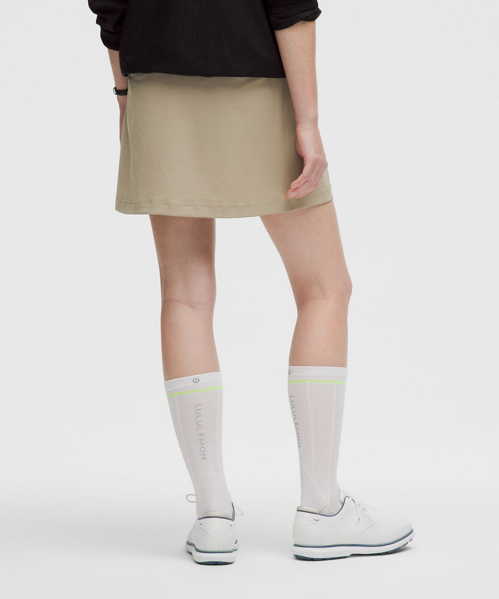 Stretch Twill Front Pleat Golf Skirt