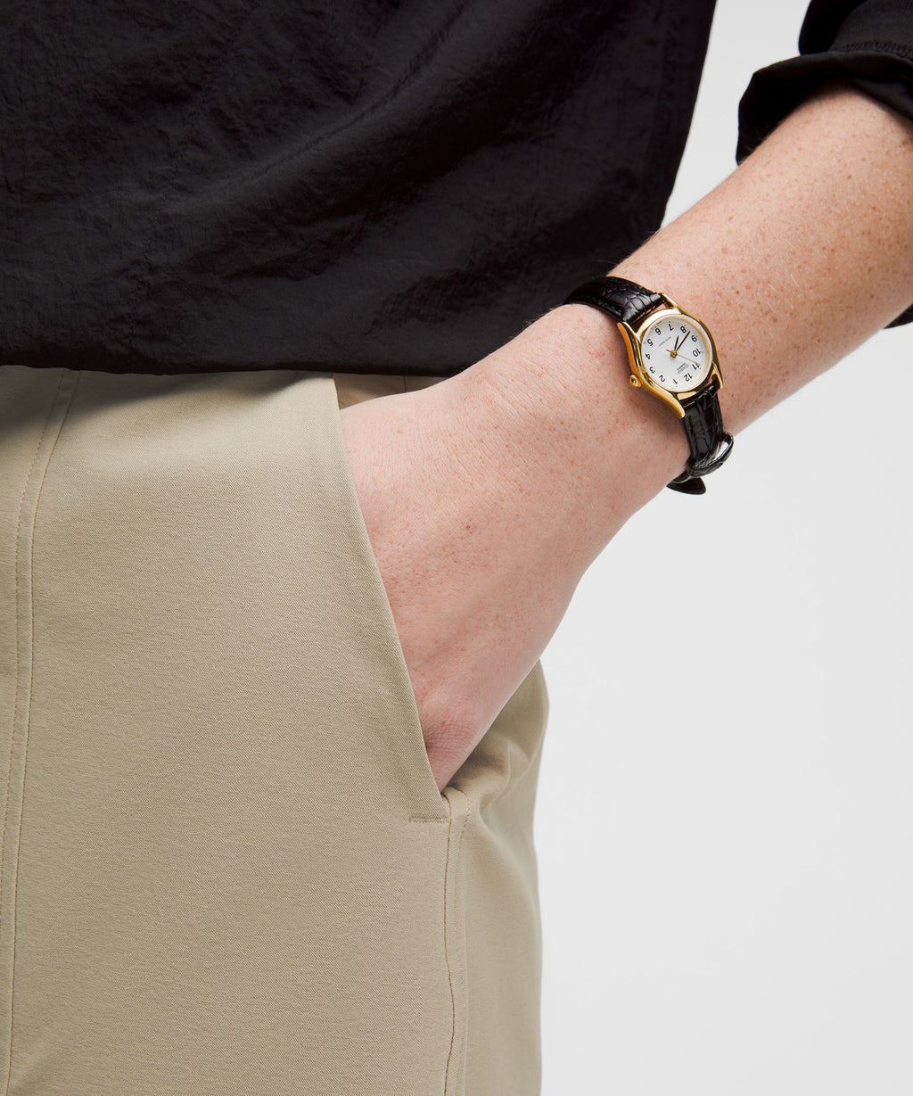 Stretch Twill Front Pleat Golf Skirt