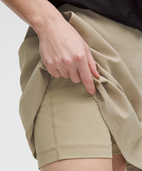 Stretch Twill Front Pleat Golf Skirt