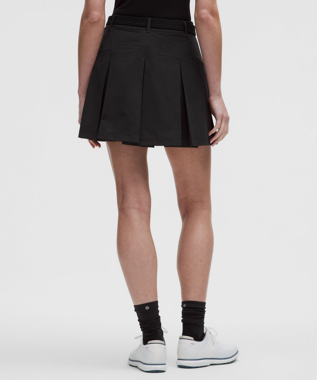 Box-Pleat High-Rise Golf Skirt