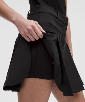 Box-Pleat High-Rise Golf Skirt