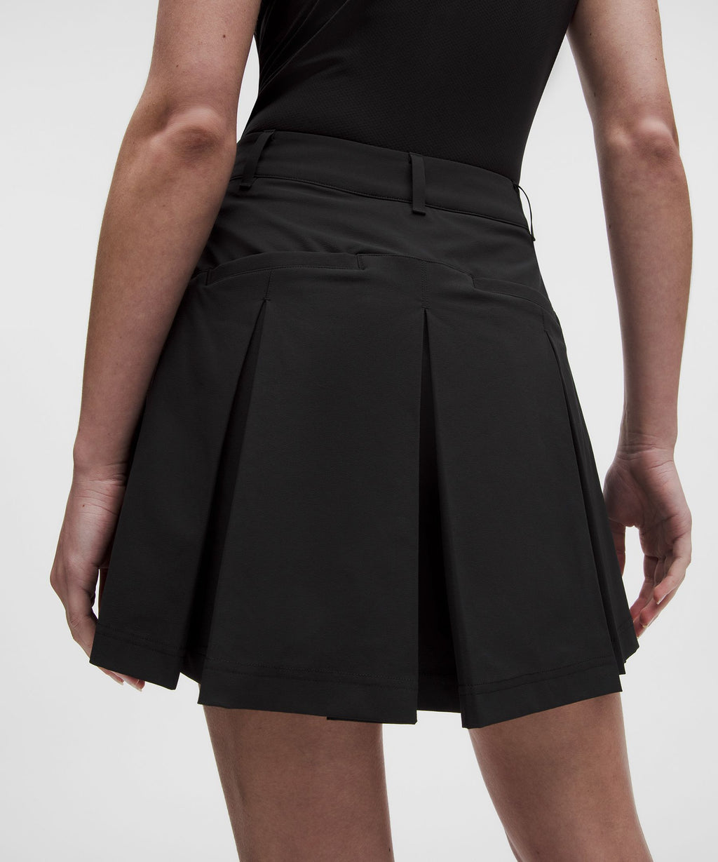 Box-Pleat High-Rise Golf Skirt