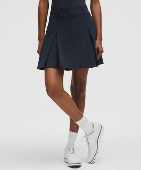 Box-Pleat High-Rise Golf Skirt