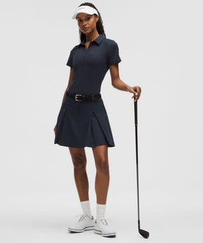 Box-Pleat High-Rise Golf Skirt
