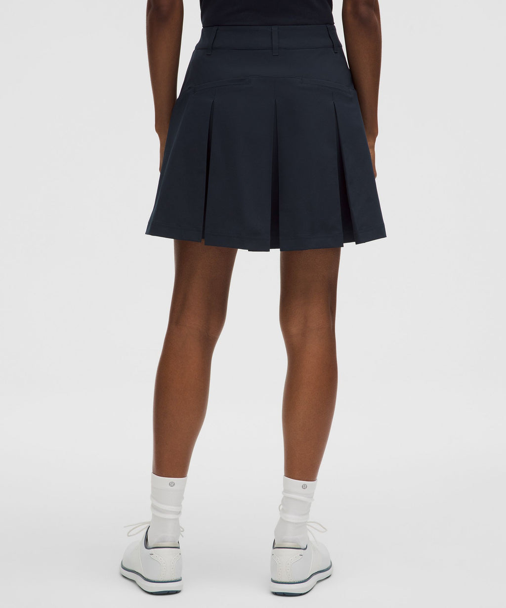 Box-Pleat High-Rise Golf Skirt