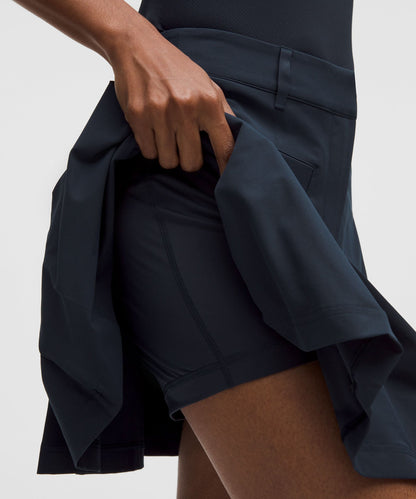 Box-Pleat High-Rise Golf Skirt