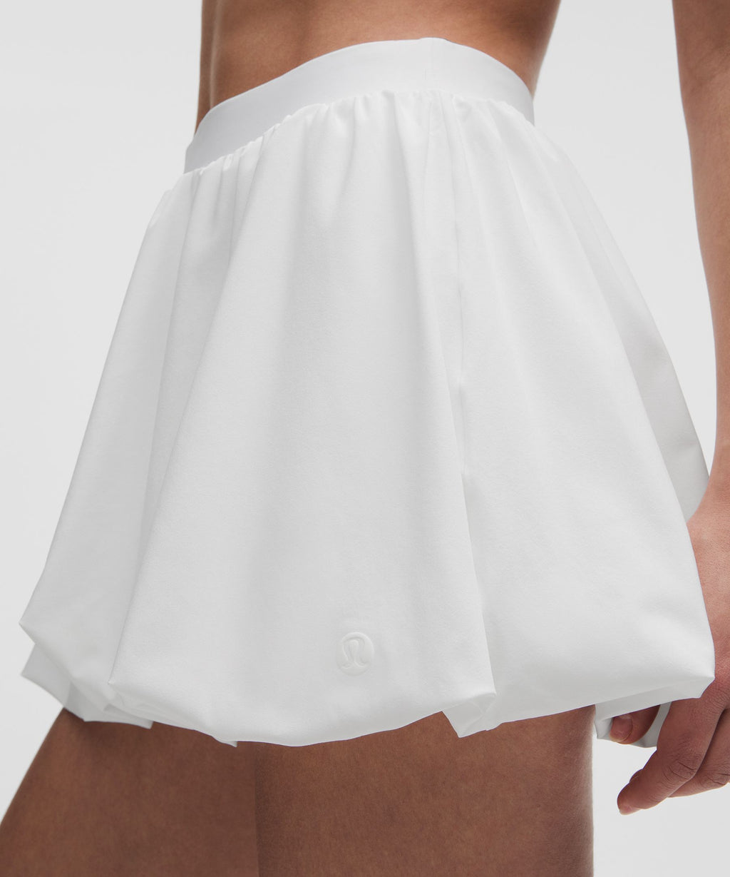 Bubble-Hem High-Rise Skirt