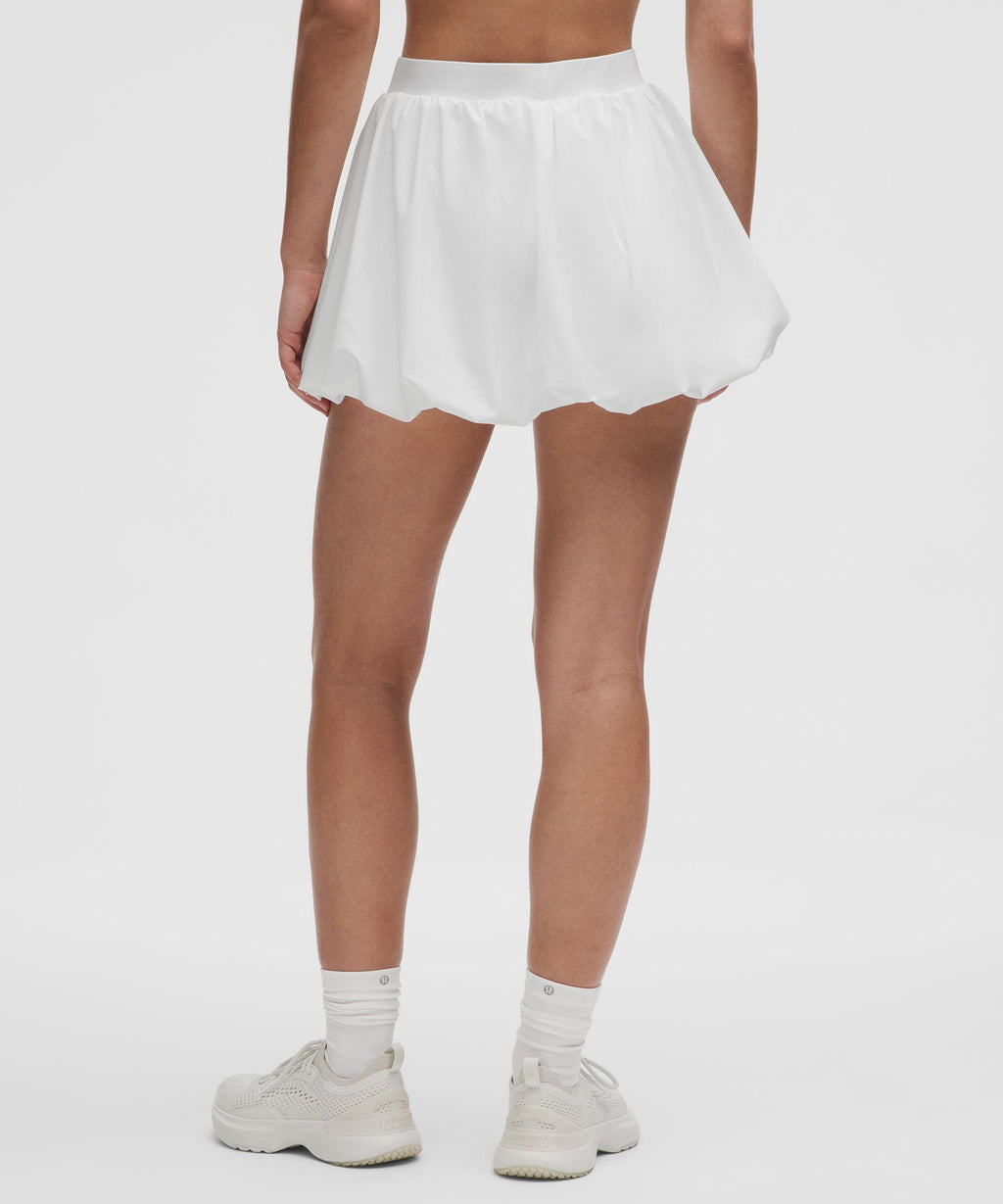 Bubble-Hem High-Rise Skirt