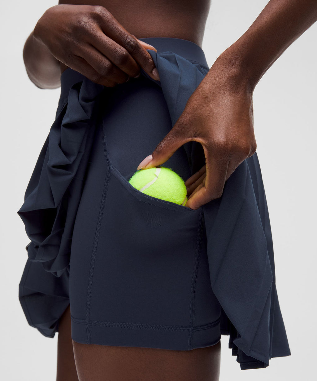 High-Rise Pleated Tennis Skirt *Long
