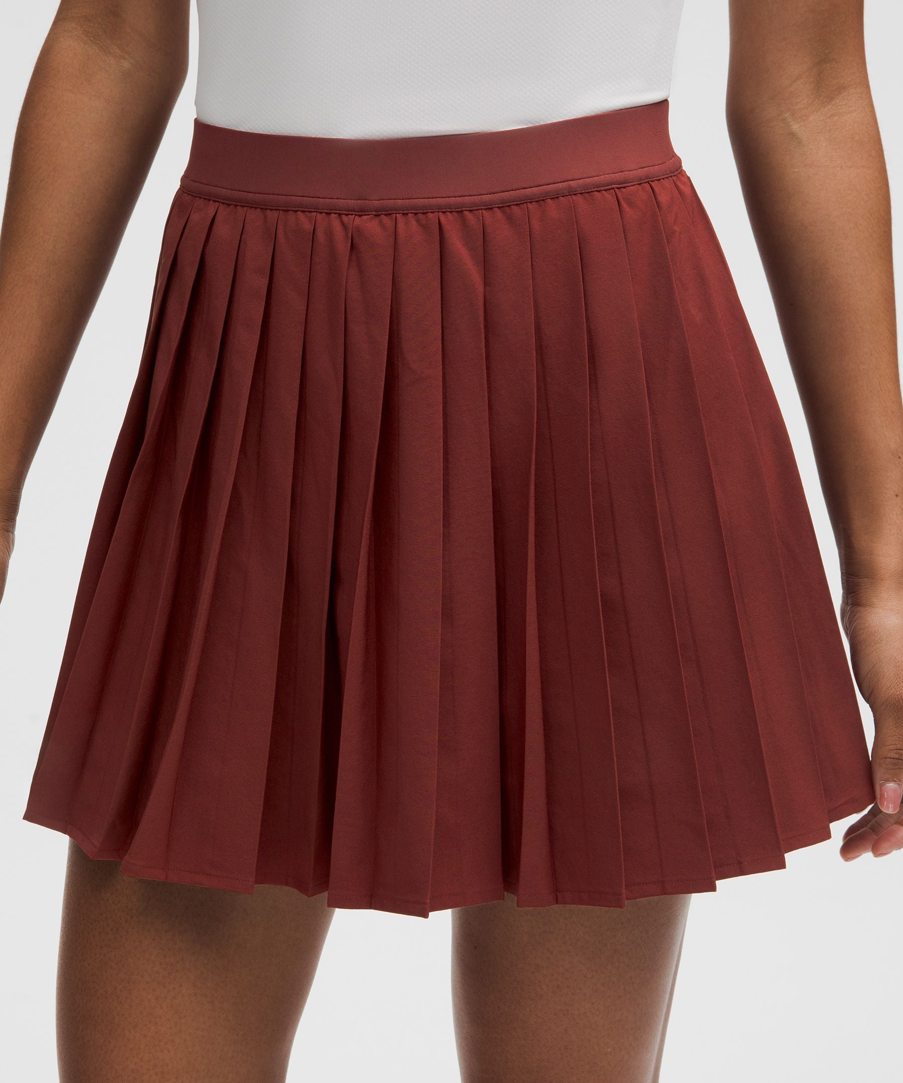 High-Rise Pleated Tennis Skirt *Long