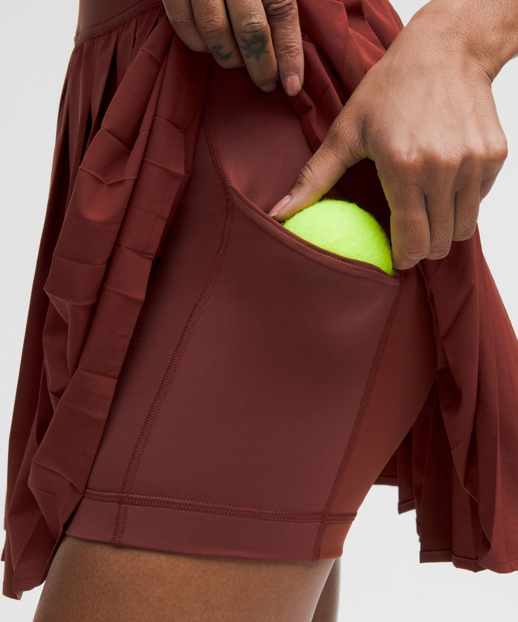 High-Rise Pleated Tennis Skirt *Long