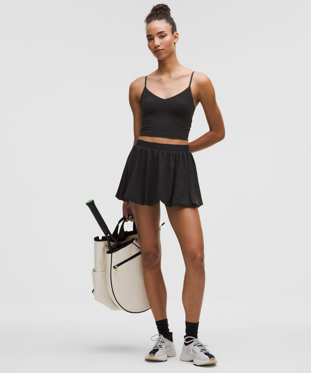 Bubble-Hem High-Rise Skirt