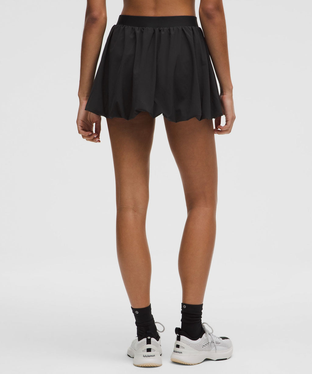 Bubble-Hem High-Rise Skirt