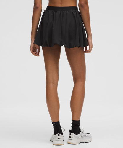 Bubble-Hem High-Rise Skirt