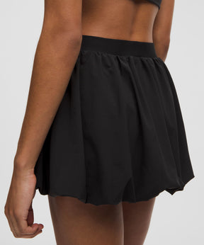 Bubble-Hem High-Rise Skirt