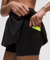 Bubble-Hem High-Rise Skirt