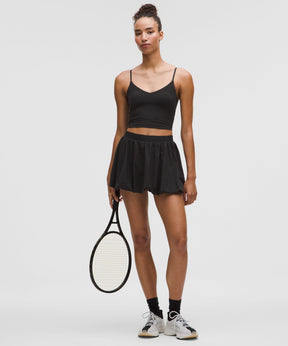 Bubble-Hem High-Rise Skirt