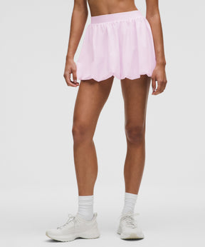 Bubble-Hem High-Rise Skirt