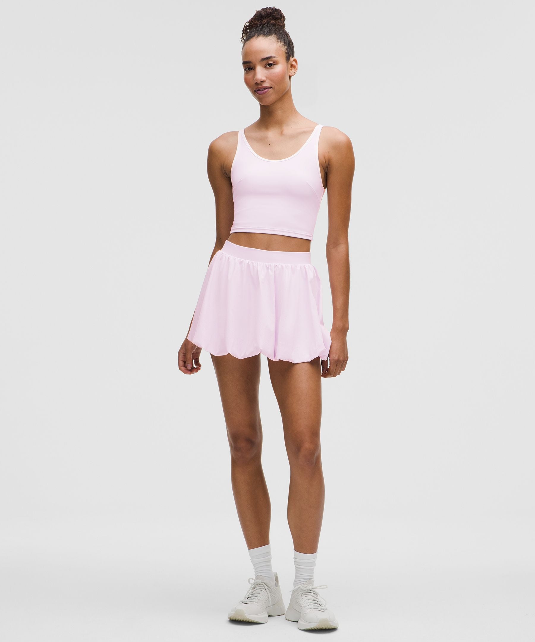 Bubble-Hem High-Rise Skirt