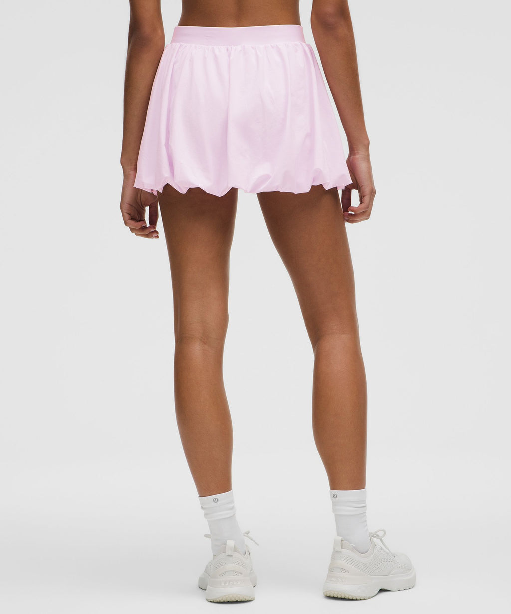 Bubble-Hem High-Rise Skirt