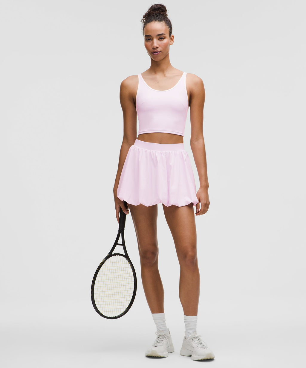 Bubble-Hem High-Rise Skirt