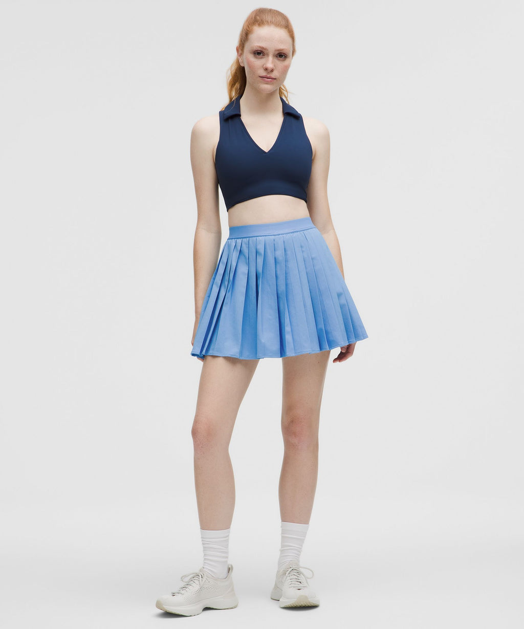 High-Rise Pleated Tennis Skirt *Long
