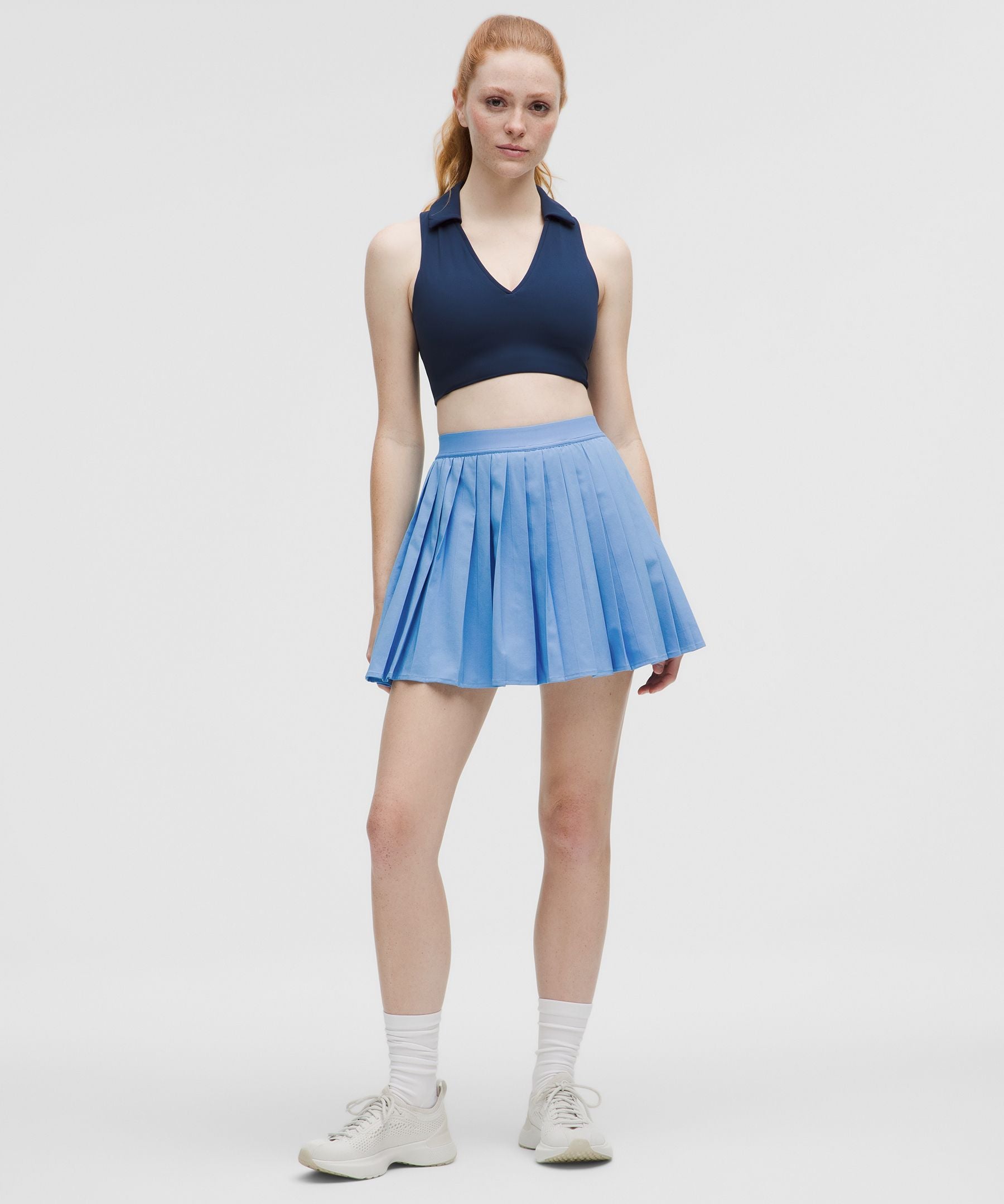 High-Rise Pleated Tennis Skirt *Long