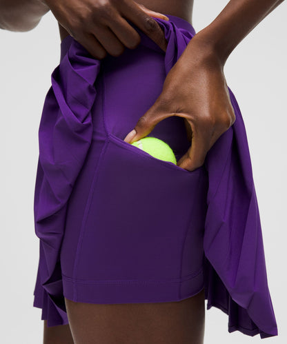 High-Rise Pleated Tennis Skirt *Long