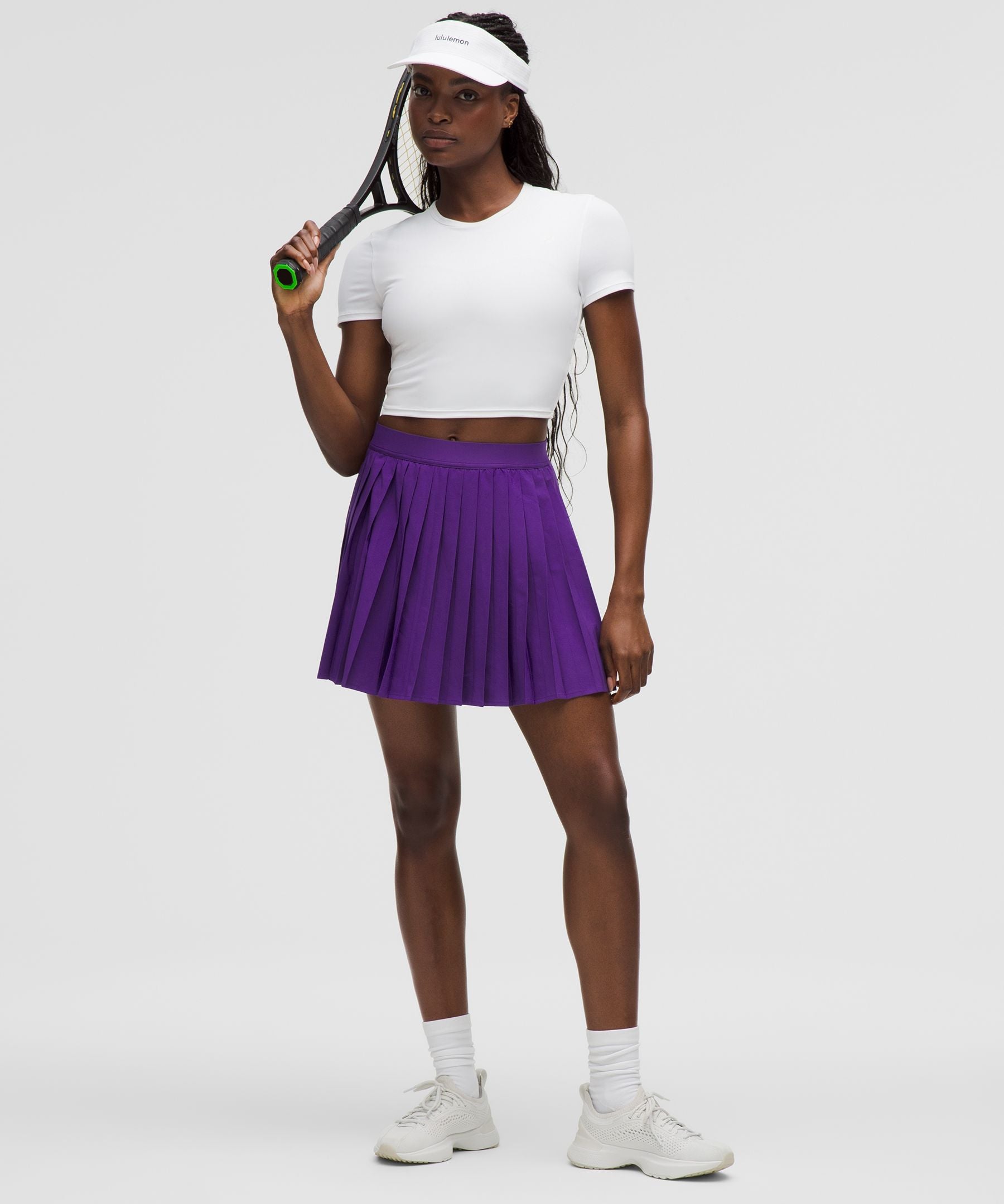 High-Rise Pleated Tennis Skirt *Long