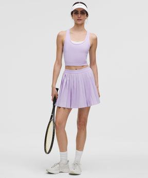 High-Rise Pleated Tennis Skirt *Long