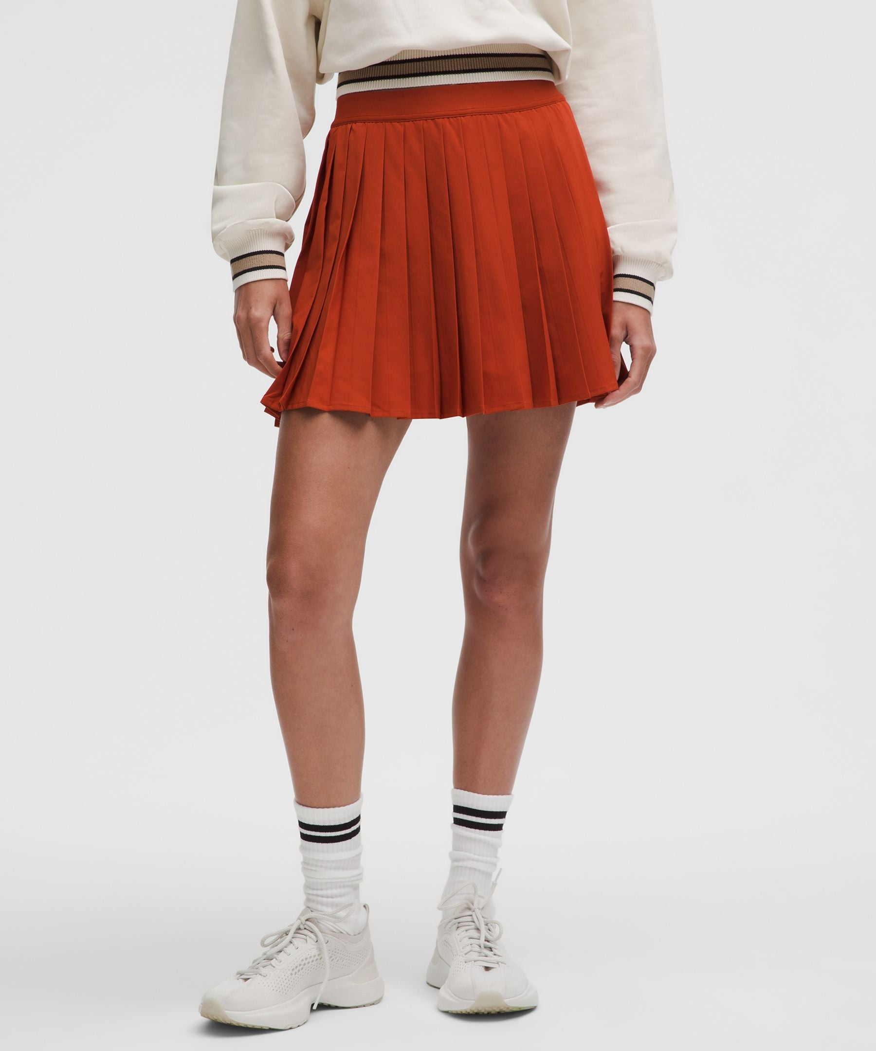 High-Rise Pleated Tennis Skirt *Long