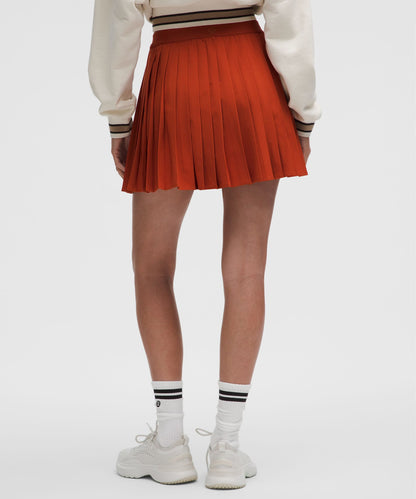 High-Rise Pleated Tennis Skirt *Long