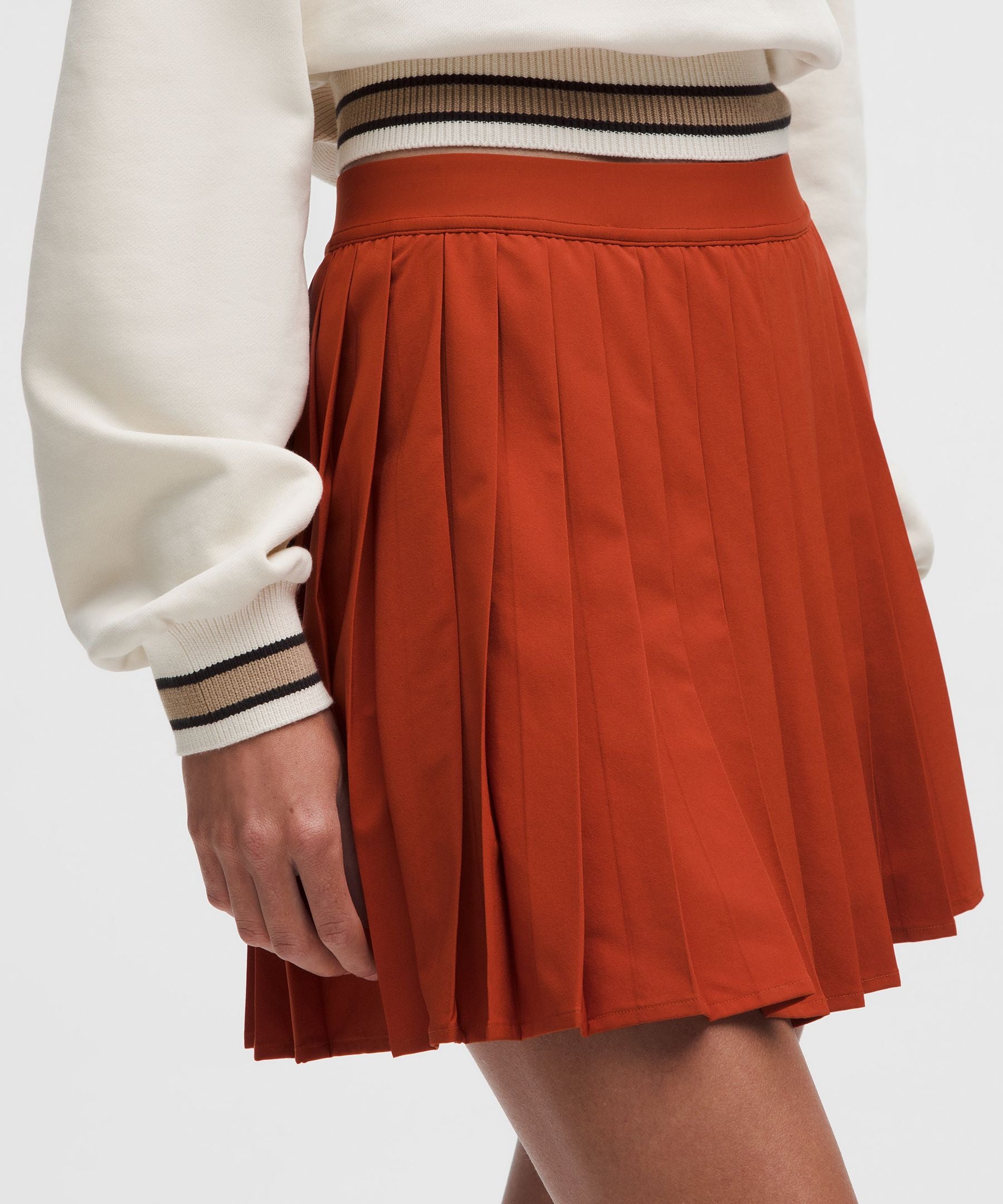High-Rise Pleated Tennis Skirt *Long
