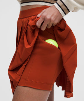 High-Rise Pleated Tennis Skirt *Long