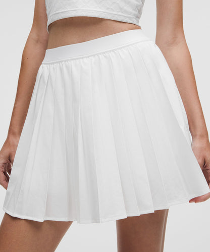 High-Rise Pleated Tennis Skirt *Long
