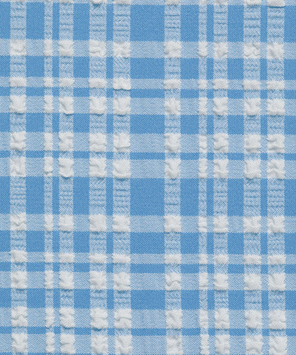 Women's Seersucker Check Wide-Brim Hat