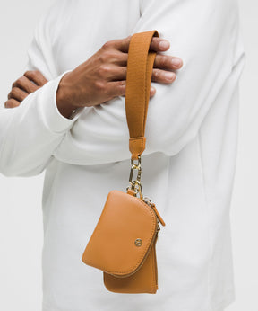 Dual Pouch Wristlet *Leather Alternative
