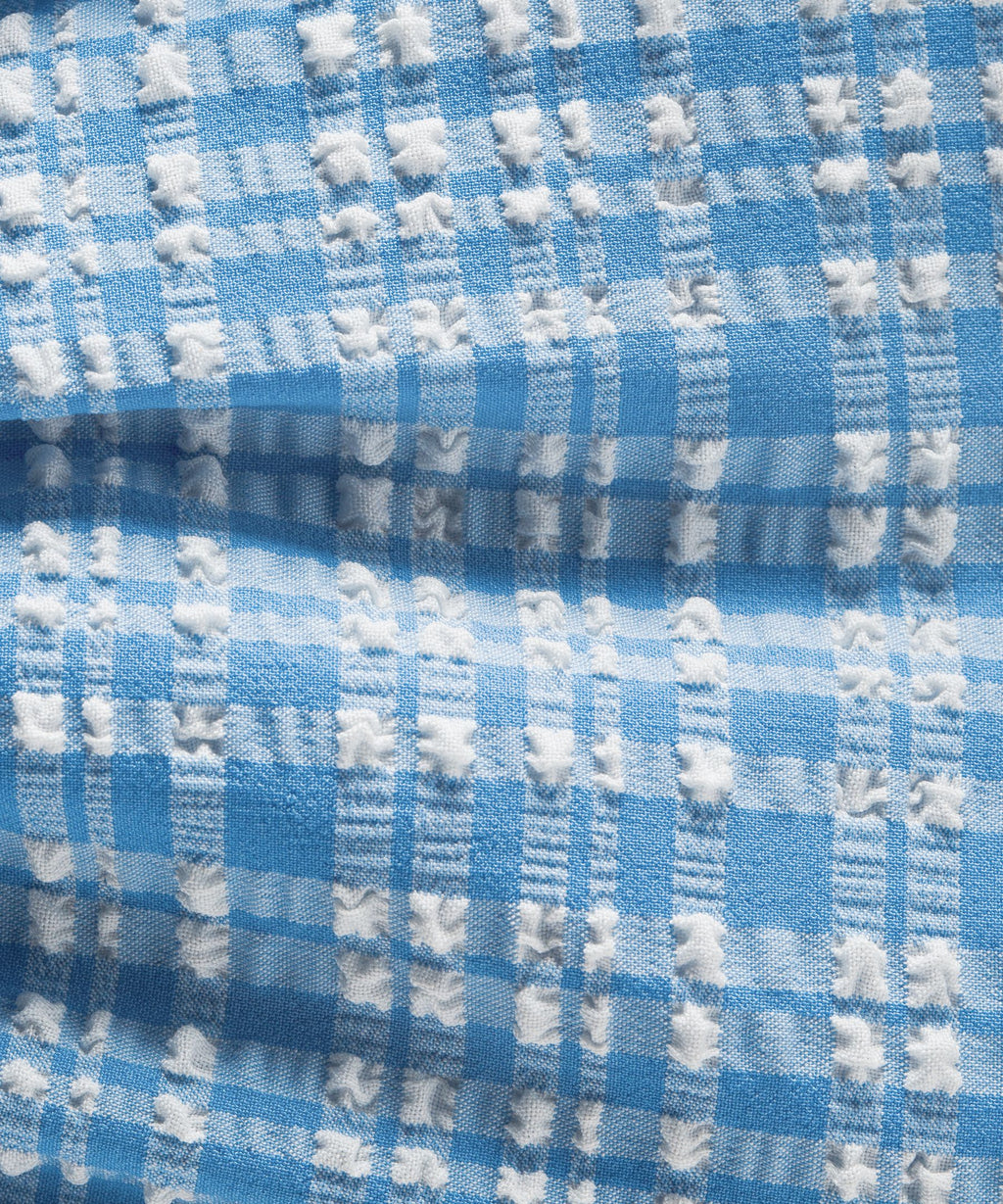 Women's Seersucker Check Gathered Headband