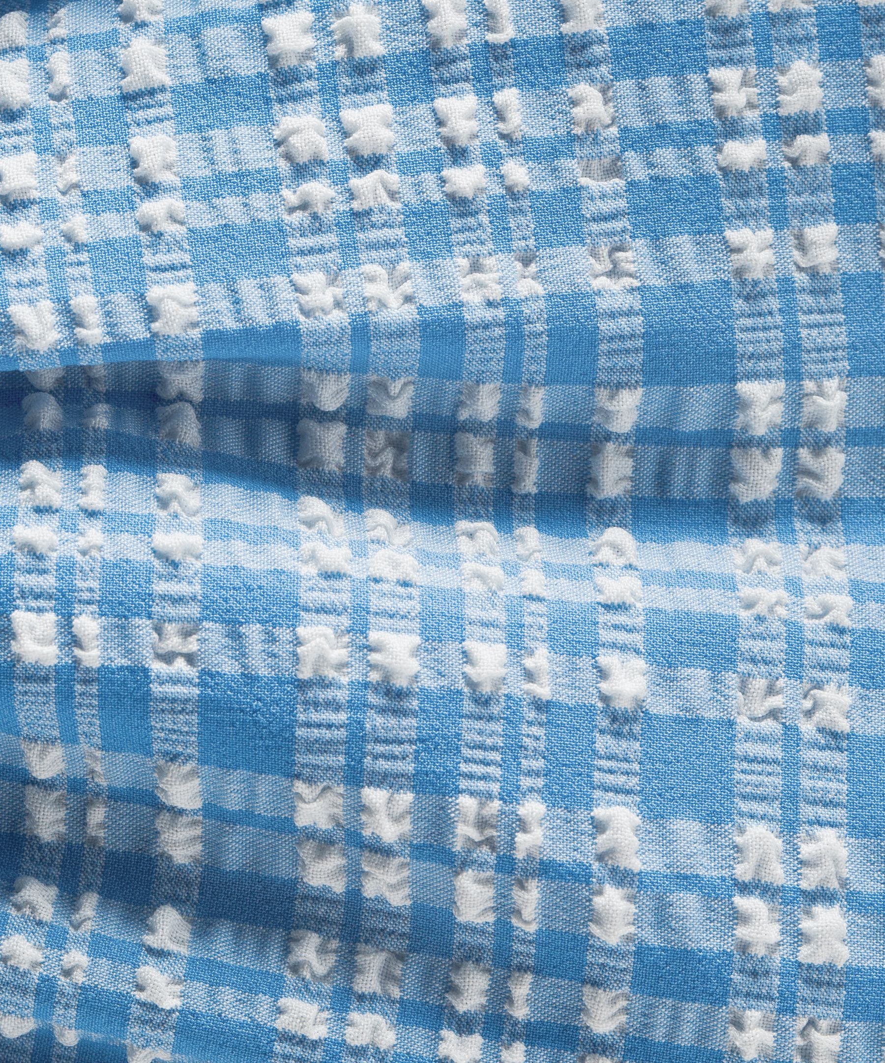 Women's Seersucker Check Gathered Headband