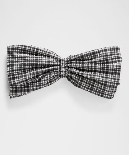 Women's Seersucker Check Gathered Headband