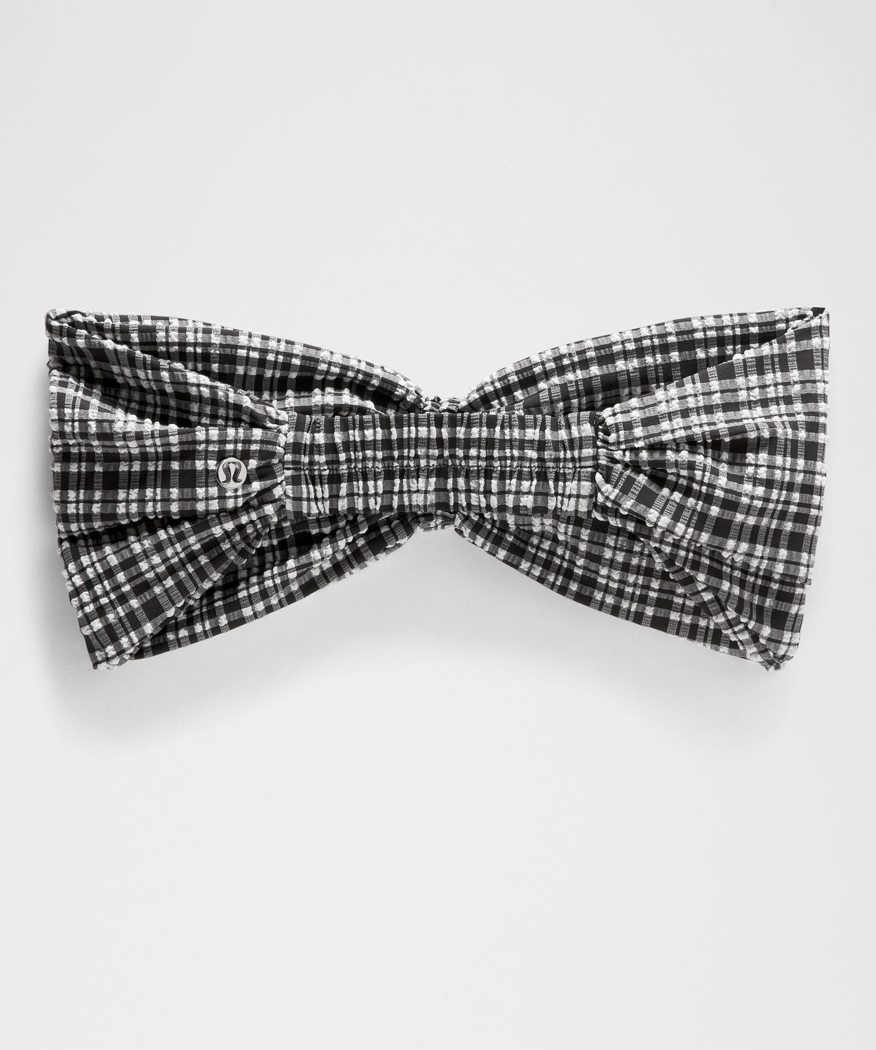 Women's Seersucker Check Gathered Headband